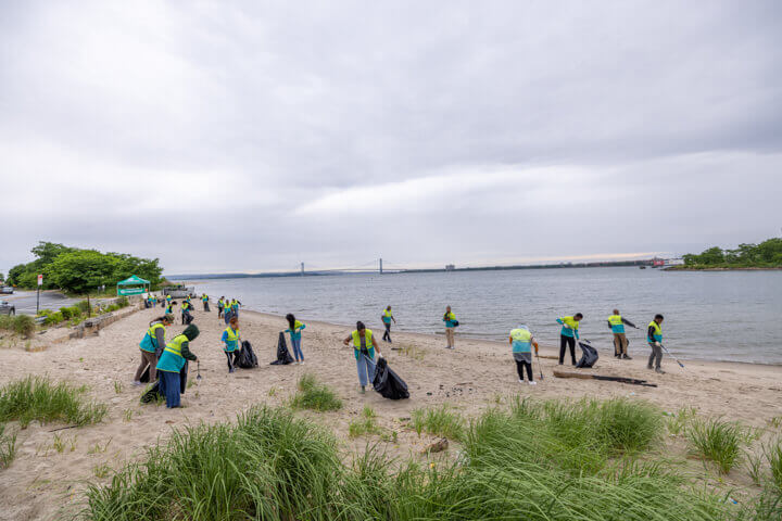 Kaiser Park and Beach Cleanup in Brooklyn