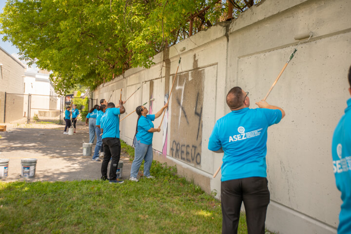 ASEZ Graffiti Removal in Downtown Syracuse